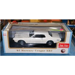 SUN STAR '67 MERCURY COUGER XR7 1:18 SCALE DIE