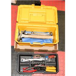 DEWALT TOOL BOX COMPLETE WITH LARGE ASSORTMENT OF