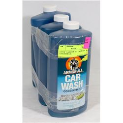LOT OF 4  ARMOUR ALL CAR WASH CONCENTRATE