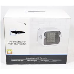 PORTABLE CERAMIC HEATER WITH THERMOSTAT