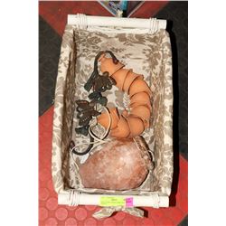 RACK LIGHT, WIND CHIME AND BASKET