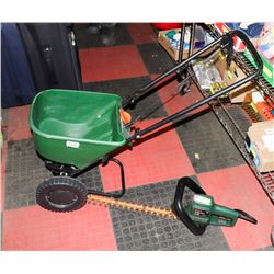 BOSCH ELECTRIC HEDGE TRIMMER & SCOTTS BASIC