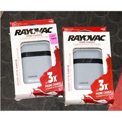 LOT OF 2 RAYO VAC PHONE CHARGERS