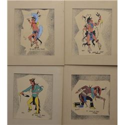 PAWNEE INDIAN PAINTING (ALBIN R JAKE)