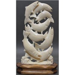 INUIT INDIAN IVORY SCULPTURE