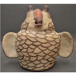 ZUNI INDIAN POTTERY OWL