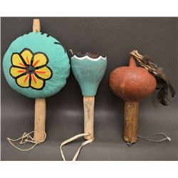 HOPI INDIAN GOURD RATTLES