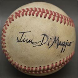 HAND SIGNED BASEBALL (JIM DIMAGGIO)