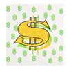 Image 1 : Dollar Sign State 3 by Steve Kaufman (1960-2010)