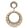 18k Rose Gold 3.33CTW Diamond and Brown Diamonds Pendant, (VS2/F-G)