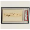 Image 2 : Dwight D. Eisenhower Signed Cut Display PSA Certified