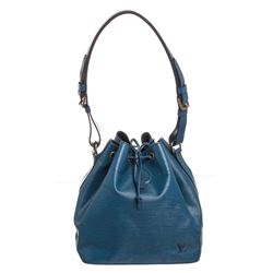 Louis Vuitton Blue Epi Leather Noe PM Drawstring Shoulder Bag