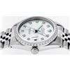 Image 5 : Rolex Mens Stainless Steel Green Diamond 36MM Datejust Wristwatch