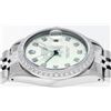 Image 6 : Rolex Mens Stainless Steel Green Diamond 36MM Datejust Wristwatch
