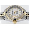 Image 4 : Rolex Ladies 2 Tone MOP Diamond & Sapphire Datejust Wristwatch