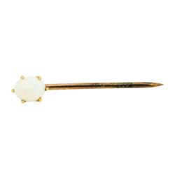 Opal Stick Pin - 10KT Yellow Gold