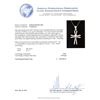 Image 3 : 1.32 ctw Diamond Cross Pendant With Chain - 14KT White Gold