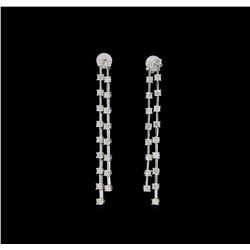 14KT White Gold 2.25 ctw Diamond Earrings