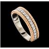 Image 4 : 0.30 ctw Diamond Ring - 14KT Two-Tone Gold