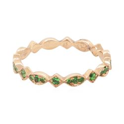 0.35 ctw Tsavorite Ring - 14KT Rose Gold