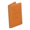 Image 2 : Chanel Orange Caviar Leather CC Logo Small Bifold Cardholder Wallet