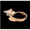 Image 3 : 0.15 ctw Diamond Ring - 14KT Rose Gold