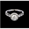 Image 2 : 0.92 ctw Diamond Ring - 14KT White Gold