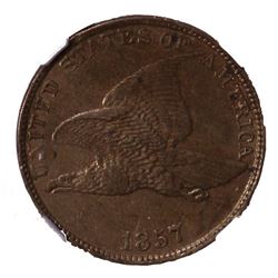 1857 Flying Eagle 1C NGC AU55