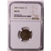 Image 2 : 1857 Flying Eagle 1C NGC AU55