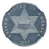 Image 1 : 1867 Silver 3C NGC Proof 65