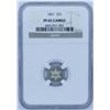 Image 2 : 1867 Silver 3C NGC Proof 65
