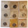 Image 1 : 1938 Jefferson Nickel. 9-piece lot with Two 1938 Proofs