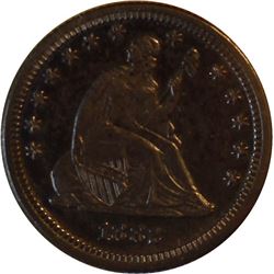 1882 Liberty Seated 25C Proof