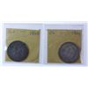 Image 1 : 1808 & 1809 Bust Half Dollars, 2 pieces