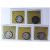 Image 1 : 1837-1839 Bust Half Dollars (reeded edge), 5 pieces
