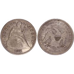 1871-CC Liberty Seated $1