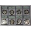 Image 1 : 1878-S/1904-O Morgan Dollars, choice group of 8 PCGS graded