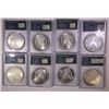 Image 2 : 1878-S/1904-O Morgan Dollars, choice group of 8 PCGS graded