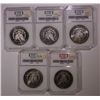 Image 2 : 1878-S/1899-O Morgan Dollars, Five PCI Graded