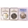 Image 1 : 1881-S/1886-S Morgan Dollars, group of three colorful graded