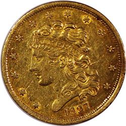 1837 $5 Classic Head