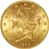 Image 1 : 1898 $20 Liberty NGC MS62