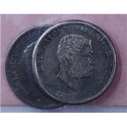 1883 Hawaiian 25C