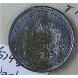 Civil War Token, Wealth of the South