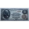 Image 1 : 1882, $5 National Bank Note, Brown Back, Philadelphia, Pa, The Market Street Bank, NB