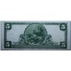 Image 2 : 1902, $5 National Bank Note, Plain Back, Pittsburgh, Pa, the Farmers Deposit National Bank