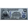 Image 1 : 1902, $10 National Bank Note, Plain Back, Pontiac, Mi, The American National Bank