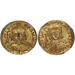 Byzantine Empire, AD 720-740, Leo III & Constantine V, Gold Solidus