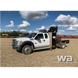 2015 FORD F550 SUPER DUTY 4X4 E-CAB BOOM TRUCK