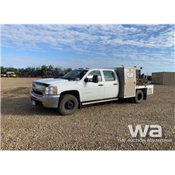 2007 CHEVROLET 3500HD CREWCAB FLATDECK TRUCK